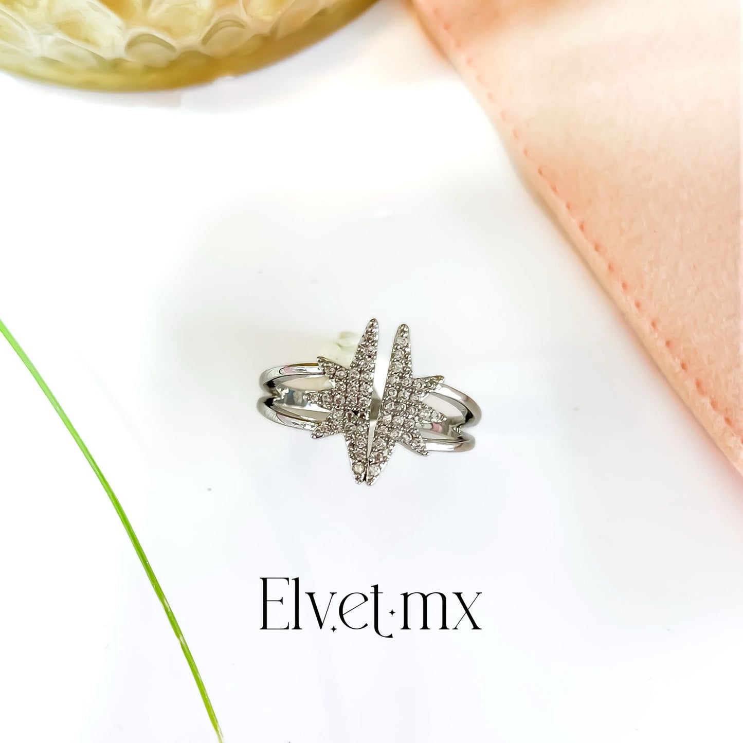 Anillo estrella de David plata