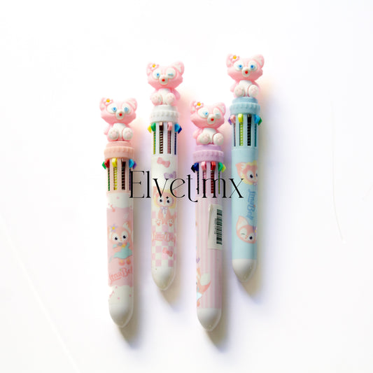 Pluma lapicero 10 tintas